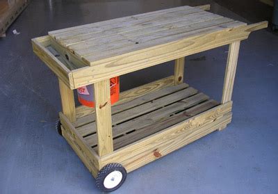 How to Build a Portable Potting Bench / Garden Cart - balustradellc
