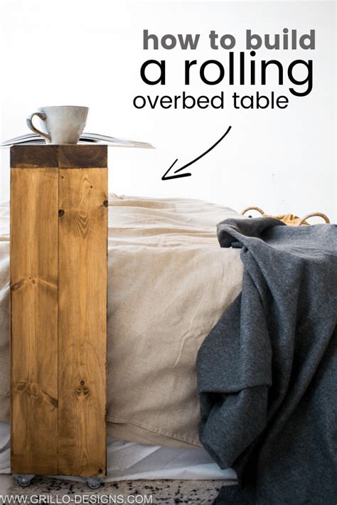How to build a rolling over bed table - Grillo Designs - balustradellc