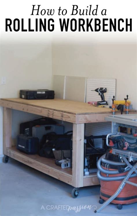 How to Build a Rolling Workbench with this Simple DIY - balustradellc