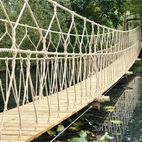 How To Build A Rope Suspension Bridge - BikeHike - balustradellc