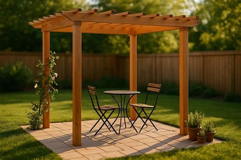 How to Build a Simple Backyard Pergola - Instructables - balustradellc