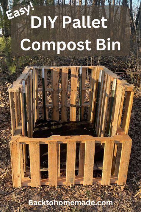 How to Build a Simple Pallet Compost Bin for FREE - raincitystudios.com