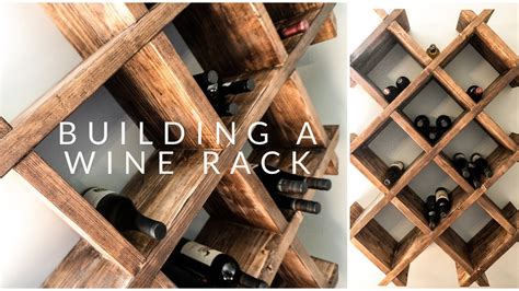 HOW TO BUILD A WINE RACK Step by Step Process YouTube