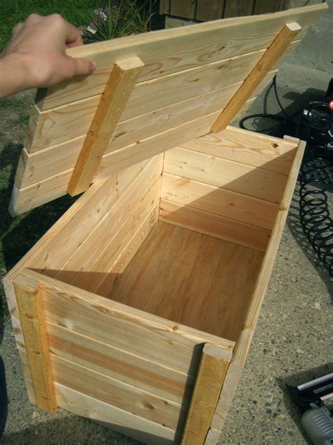 how to build a wooden storage box with lid - balustradellc