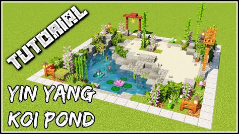 How To Build A Yin Yang Koi Pond | Minecraft Tutorial - balustradellc