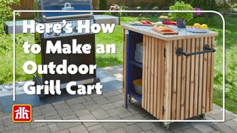 How to Build an Outdoor Grill Cart - woodworking plans! - balustradellc