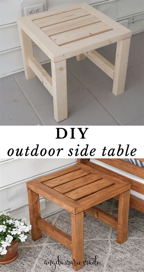 How to Build an Outdoor Side Table | BUILDING PLANS - balustradellc