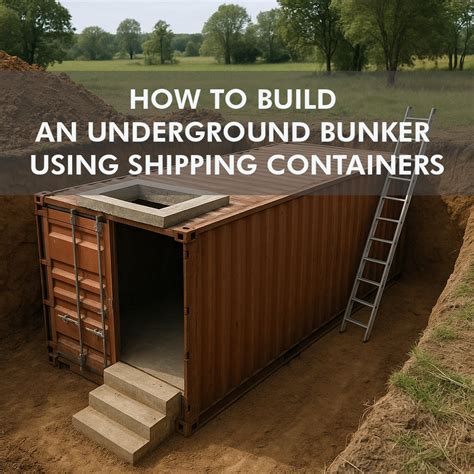 How to Build an Underground Bunker Using Shipping … - balustradellc
