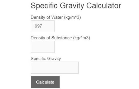 How to Calculate Specific Gravity in context of specific gravity to ... - wintechmobiles.com