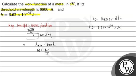 How to Calculate the Work Function of a Metal - wintechmobiles.com