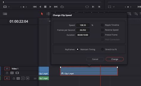 How to Change Clip Speed in DaVinci Resolve 17 - balustradellc