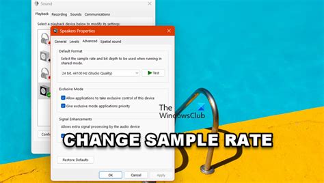 How to change Sample Rate in Windows 11 - The … - balustradellc