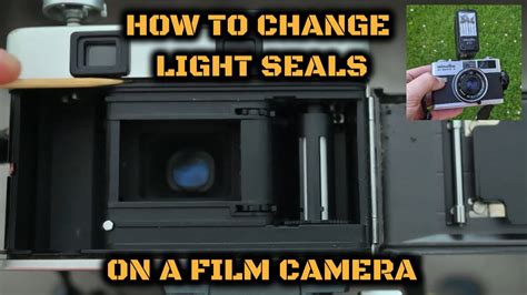 How to change the light seals in an old film camera - balustradellc