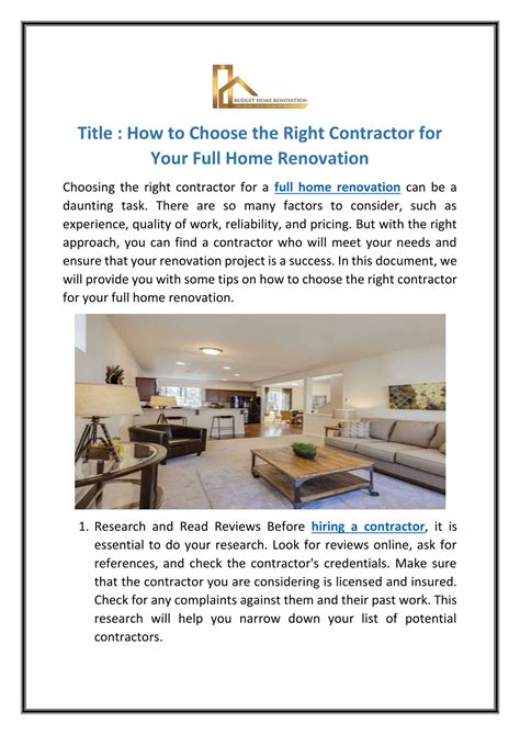 How to Choose the Right Contractor for Your Home … - balustradellc