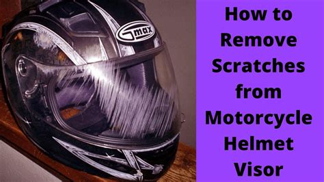 How to clean a scratched and dull helmet visor - balustradellc