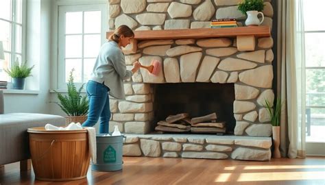 How to Clean a Stone Fireplace (Indoor & Outdoor) - muktibox.com