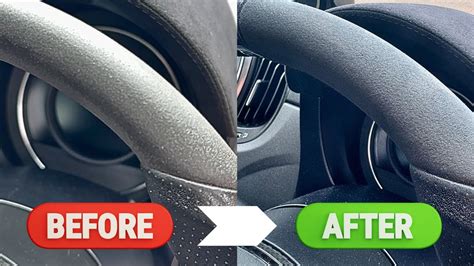 HOW TO CLEAN and RESTORE ALCANTARA STEERING WHEEL. - balustradellc