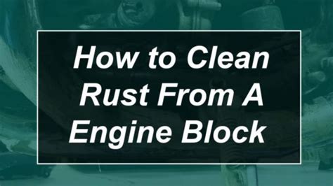 How to Clean Rust Out of Engine Block (Removing … - balustradellc