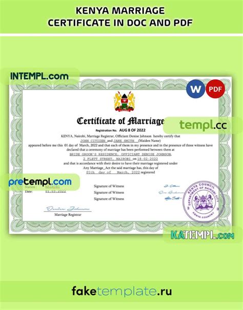 How to Complete and File the Notice of Marriage (Form MA 2) in Kenya - balustradellc