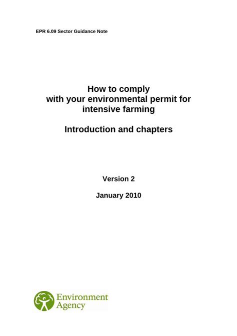 How to comply with your environmental permit for intensive farming - balustradellc