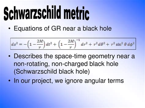 How to compute and interpret Schwartzchild black-hole metric line ... - muktibox.com