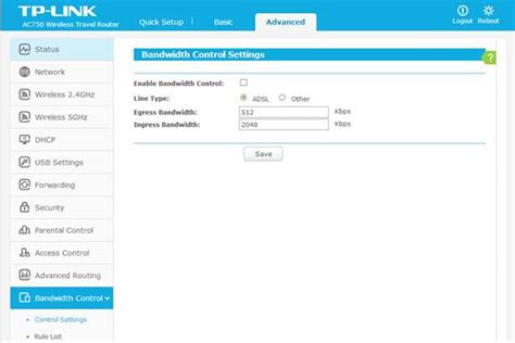 How to configure Bandwidth Control on TP-Link Wi-Fi Router - balustradellc
