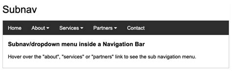 How To Create a Subnavigation Menu - balustradellc