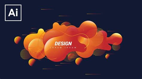 How to Create Abstract 3D Fluid Shape With Adobe Illustrator Tutorial - muktibox.com