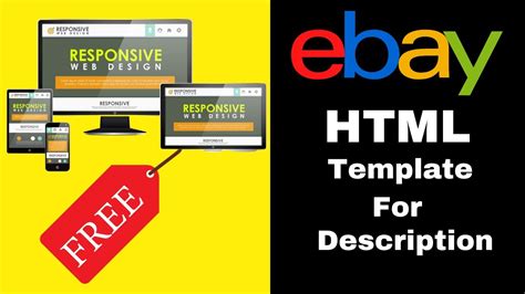 HOW TO CREATE BEAUTIFUL HTML EBAY TEMPLATES LISTING BUILDERS FOR FREE