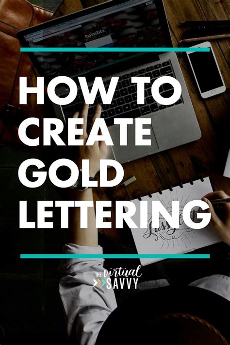 How to Create Gold Lettering | DIY Graphics - muktibox.com