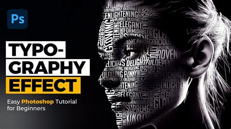 How to Create Typography Portrait Effect in Photoshop | Easy Tutorial - muktibox.com