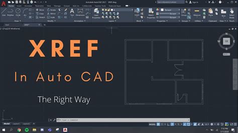 HOW TO CREATE XREF FILE IN AUTOCAD - YouTube