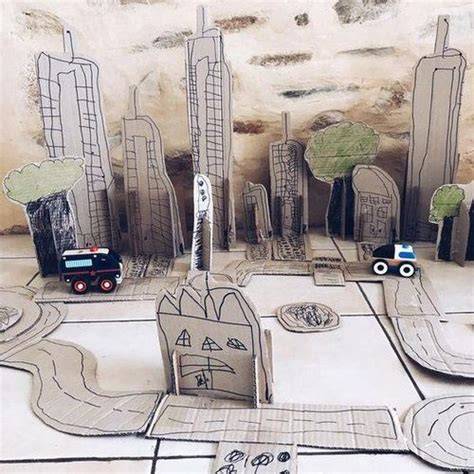 How to Create Your Own Recycled City Out of Cardboard - raincitystudios.com