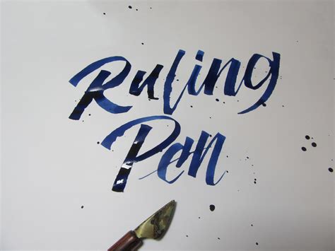 How to Do Ruling Pen Calligraphy - Calligrascape - muktibox.com