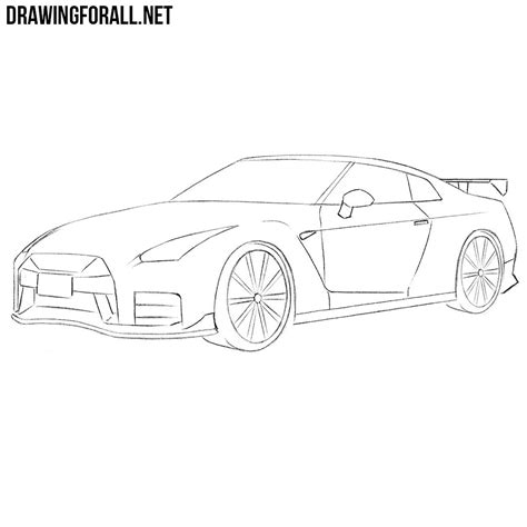 HOW TO DRAW A NISSAN GT-R - 3dvkarts.net