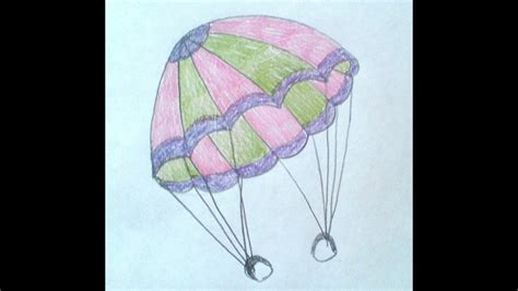 HOW TO DRAW A PARACHUTE \ CÓMO DIBUJAR UN PARACAÍDAS \ COMMENT DESSINER