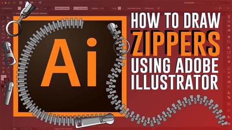 HOW TO DRAW A ZIP Tutorial using adobe illustrator. Quick guide to