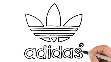 HOW TO DRAW ADIDAS LOGO YouTube