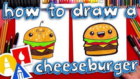 HOW TO DRAW CUTE CHEESEBURGER YouTube