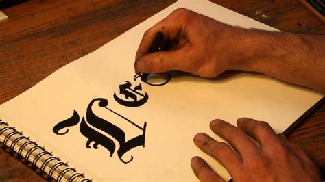 How to Draw Gothic Letters - Calligraphy Tutorial - Intro … - muktibox.com
