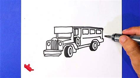 HOW TO DRAW JEEPNEY Step by Step YouTube