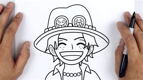 HOW TO DRAW PORTGAS D. ACE One Piece Easy Step By Step Tutorial For