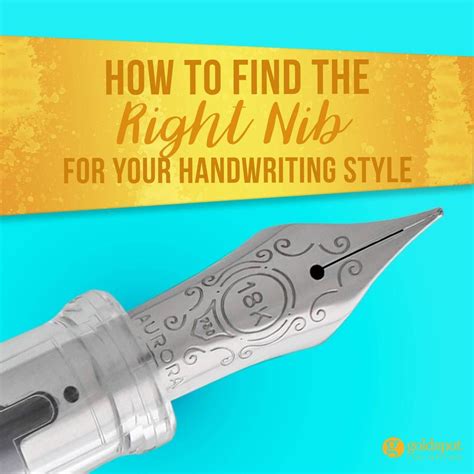 How to Find the Right Nib for your Handwriting Style - muktibox.com