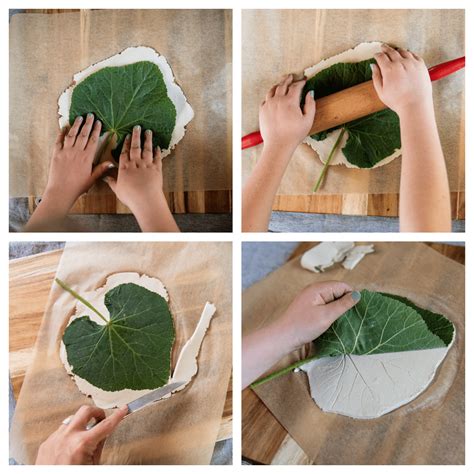 How to imprint a leaf onto clay! - muktibox.com