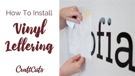 How to Install Vinyl Lettering - DIY Vinyl Wall Letters - muktibox.com