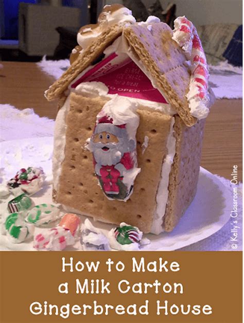 How to Make a Christmas Gingerbread House from Recycled Milk Cartons - raincitystudios.com