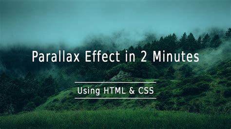 How to make a Parallax Effect with Html, Css and JS - muktibox.com