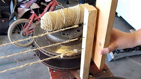 HOW TO MAKE A ROPE WITH AN OLD TIME ROPE MAKING …