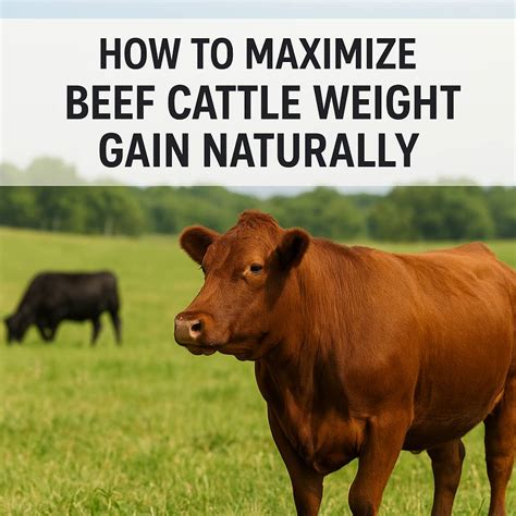 How to Maximize Beef Cattle Weight Gain Naturally - raincitystudios.com