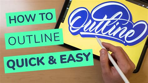 How To Outline Lettering In Procreate (QUICK & EASY) - muktibox.com